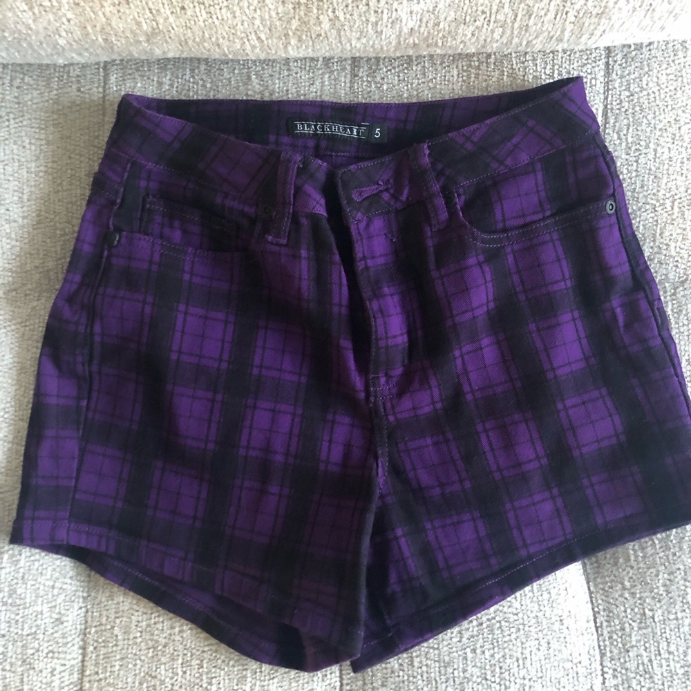 Black heart short. Like new. Never worn.